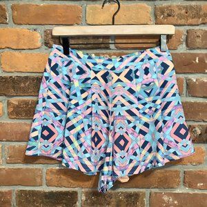 Lovers & Friends Womens Printed High Rise Multicolor Shorts Size Small